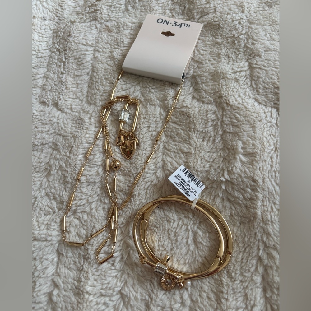 ON 34th Gold Jewelry Set for Women